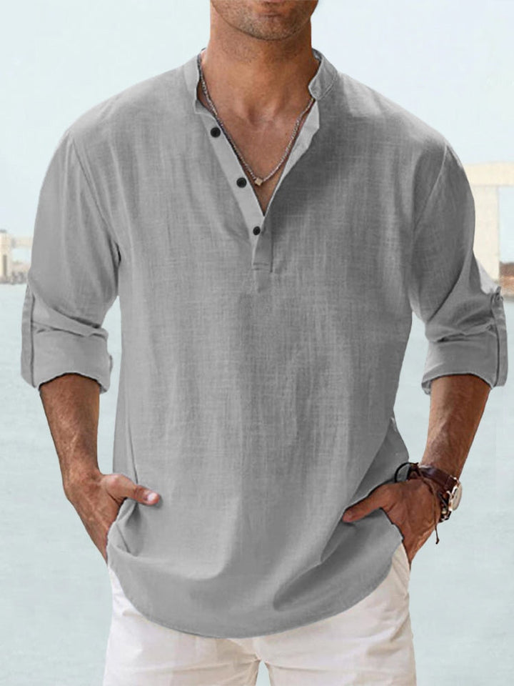 Chemise en lin respirante