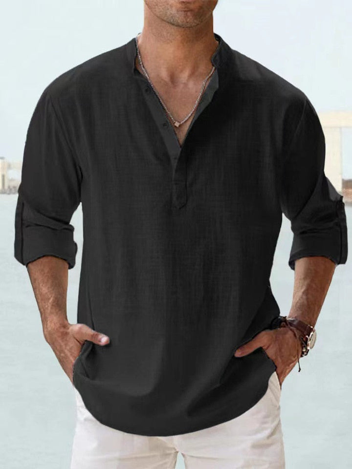 Chemise en lin respirante