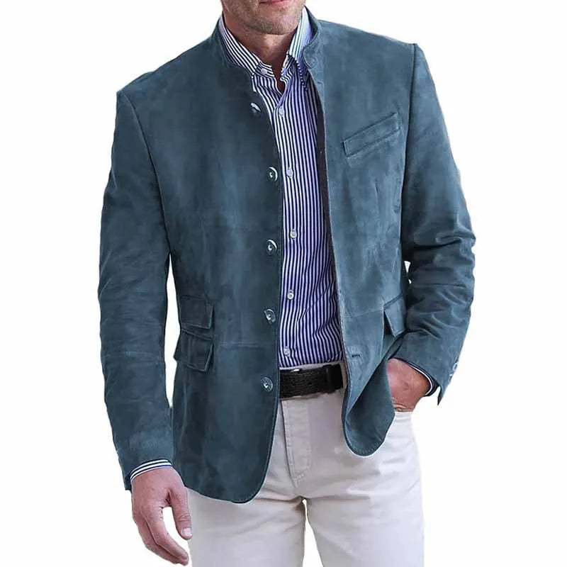 Veste boutonnée élégante et décontractée pour hommes