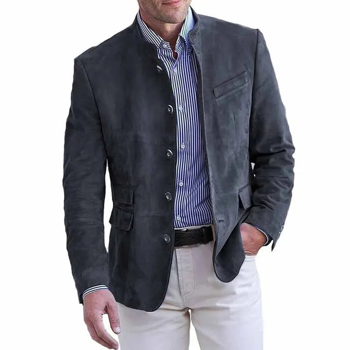 Veste boutonnée élégante et décontractée pour hommes