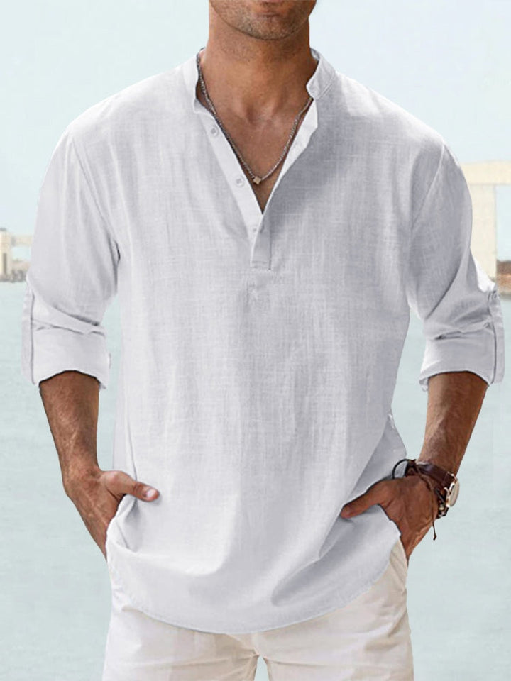 Chemise en lin respirante