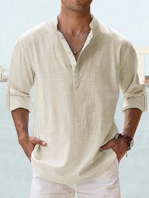 Chemise en lin respirante