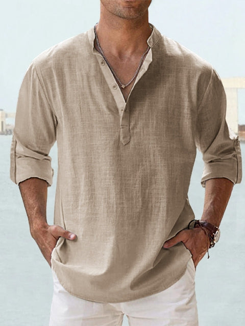Chemise en lin respirante