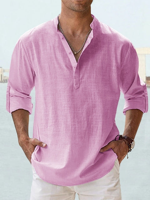 Chemise en lin respirante