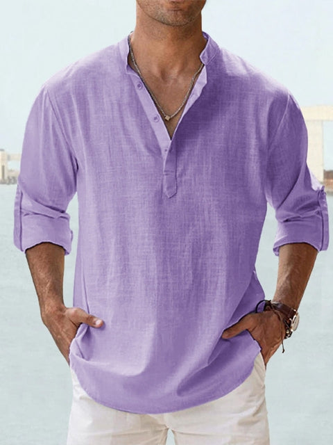 Chemise en lin respirante